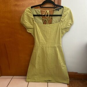 Kendall & Kylie Light Green Backless Dress